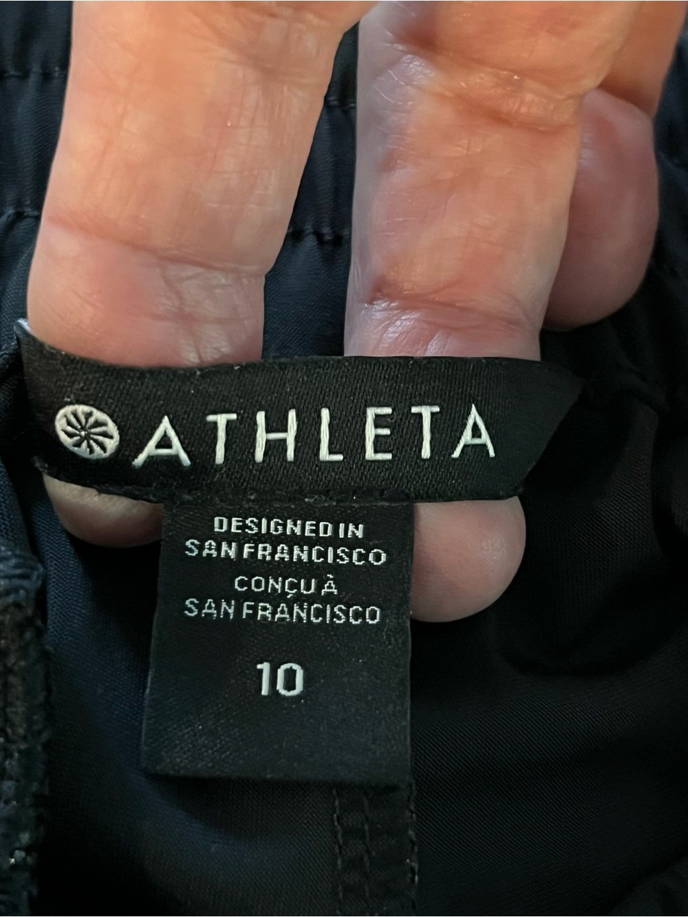 Athleta High-Waisted Wide-Leg Nylon/Spandex Pants Sz 10 - Picture 6 of 9